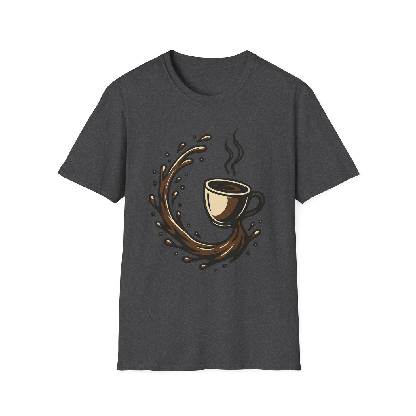 Coffee Splash Silhouette -  Funny Halloween Coffee T-Shirt