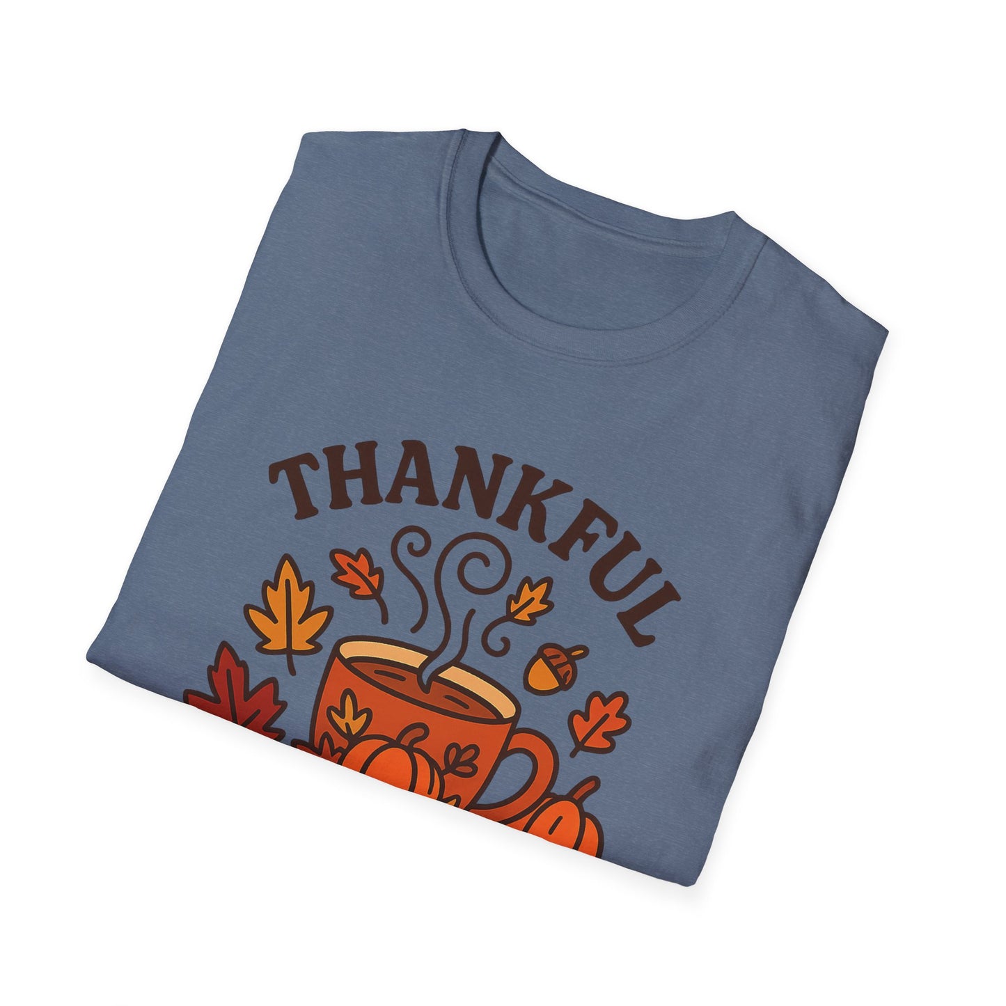 Thankful for Morning Brews -  Funny Thanksgiving Coffee T-Shirt