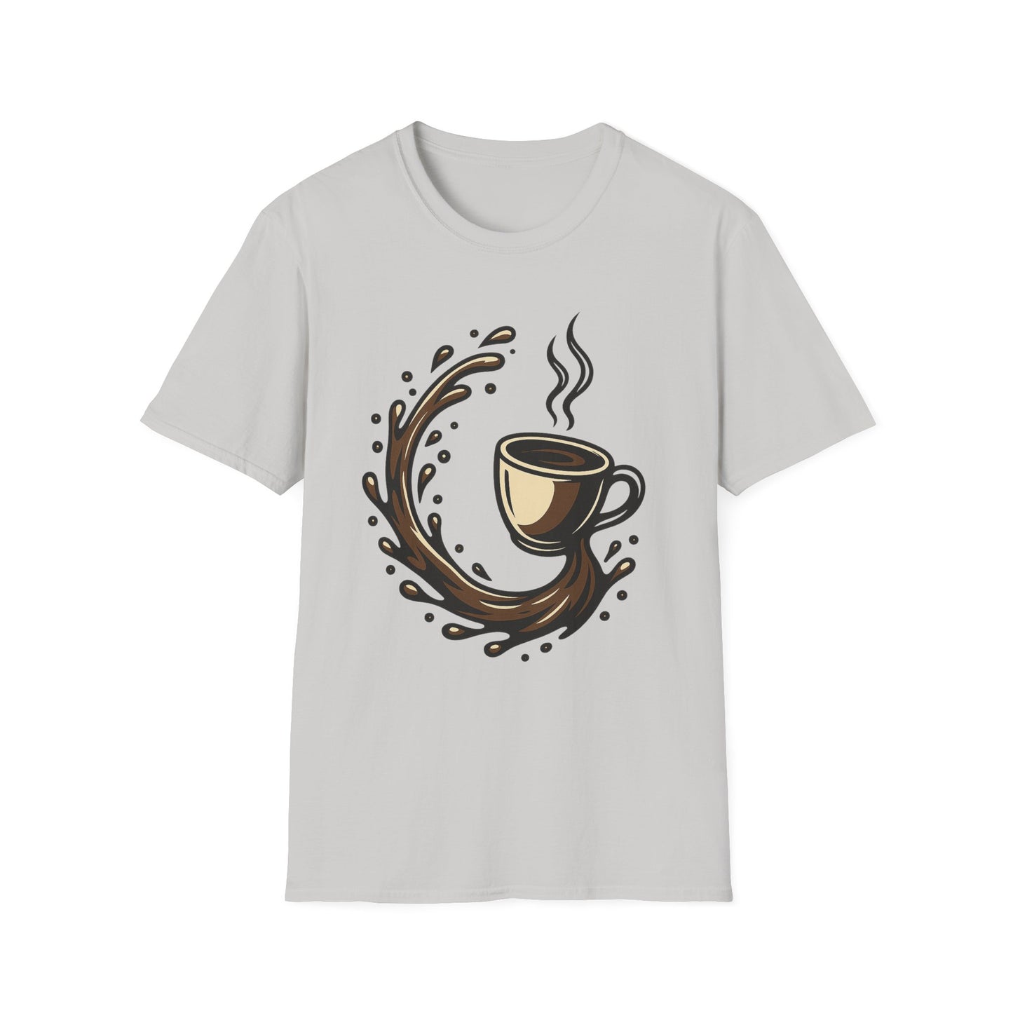 Coffee Splash Silhouette -  Funny Halloween Coffee T-Shirt