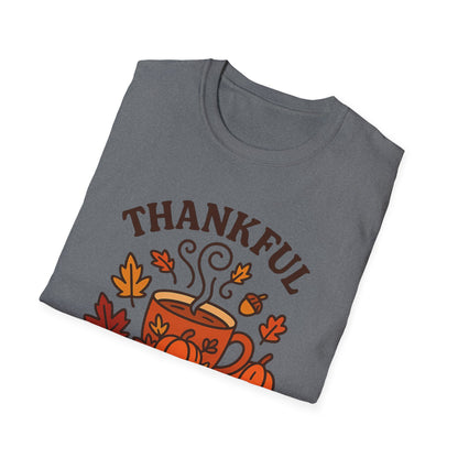Thankful for Morning Brews -  Funny Thanksgiving Coffee T-Shirt
