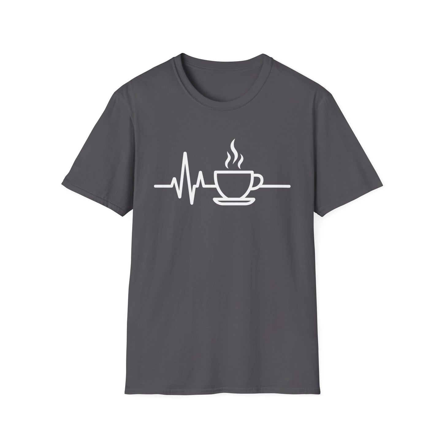 Heartbeat Coffee Cup -  Funny Coffee T-Shirt