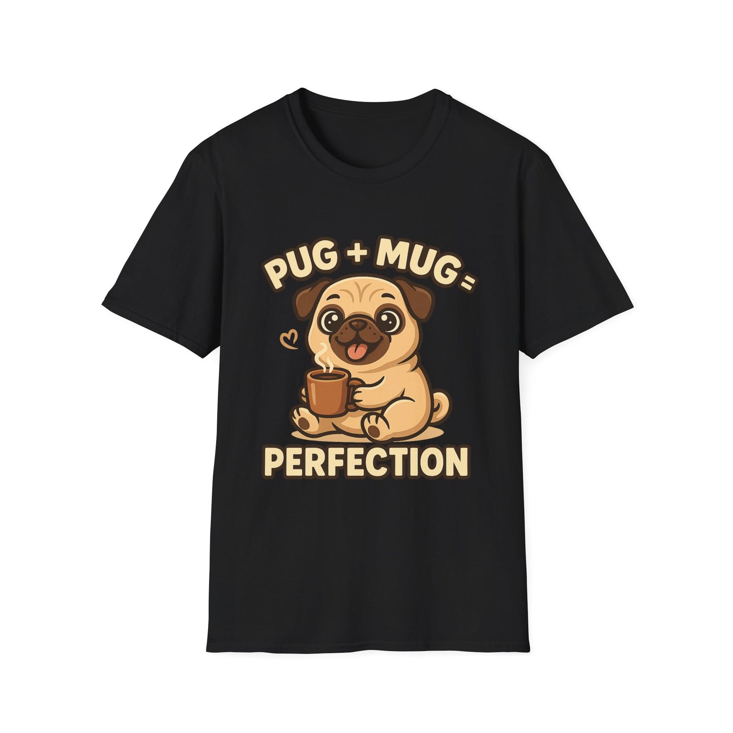 Pug Mug Perfection Funny Coffee T-Shirt