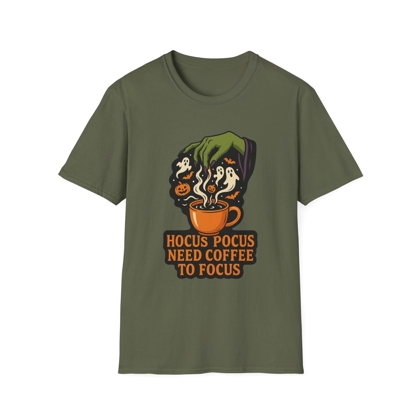 “Hocus Pocus Need Coffee to Focus -  Funny Coffee T-Shirt