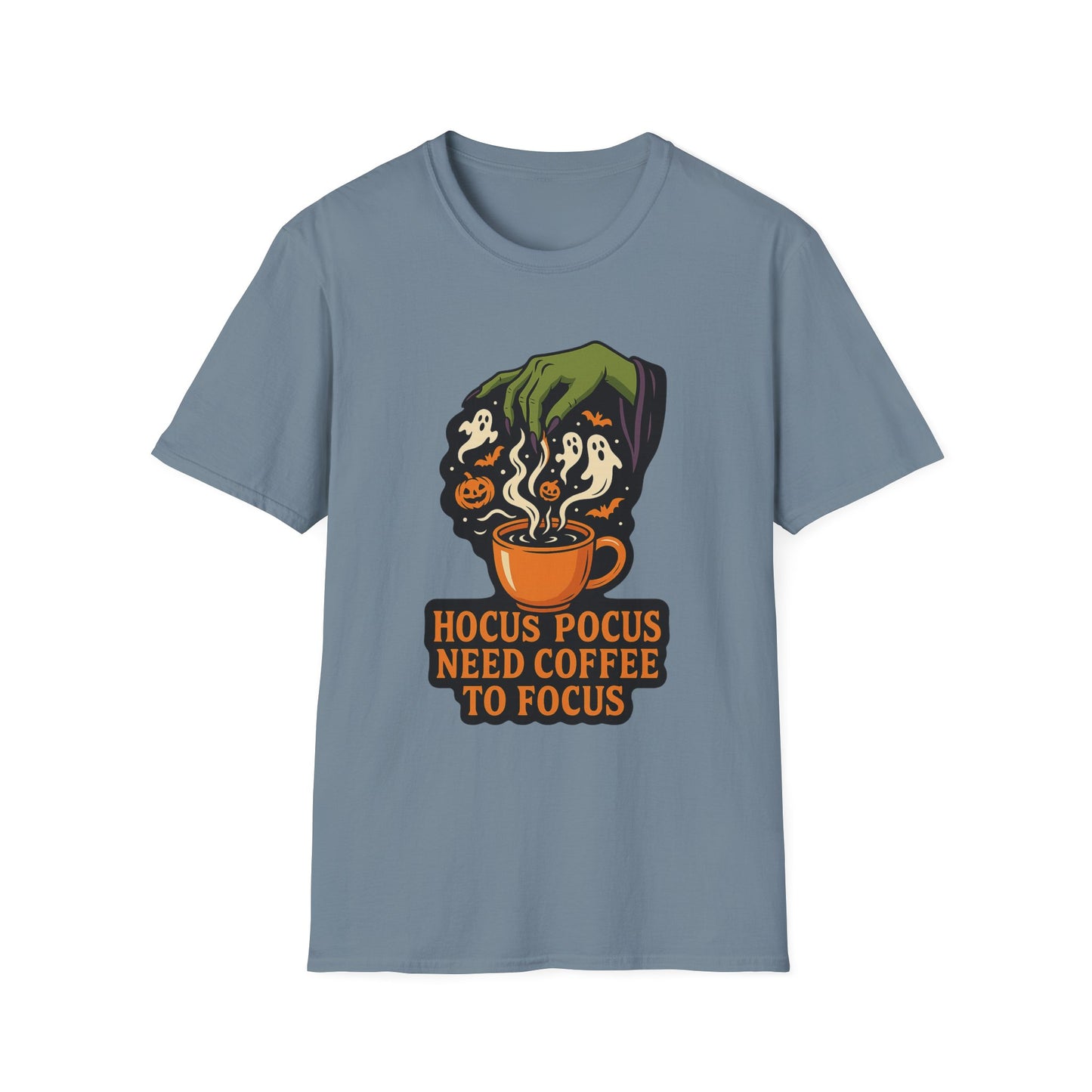 “Hocus Pocus Need Coffee to Focus -  Funny Coffee T-Shirt