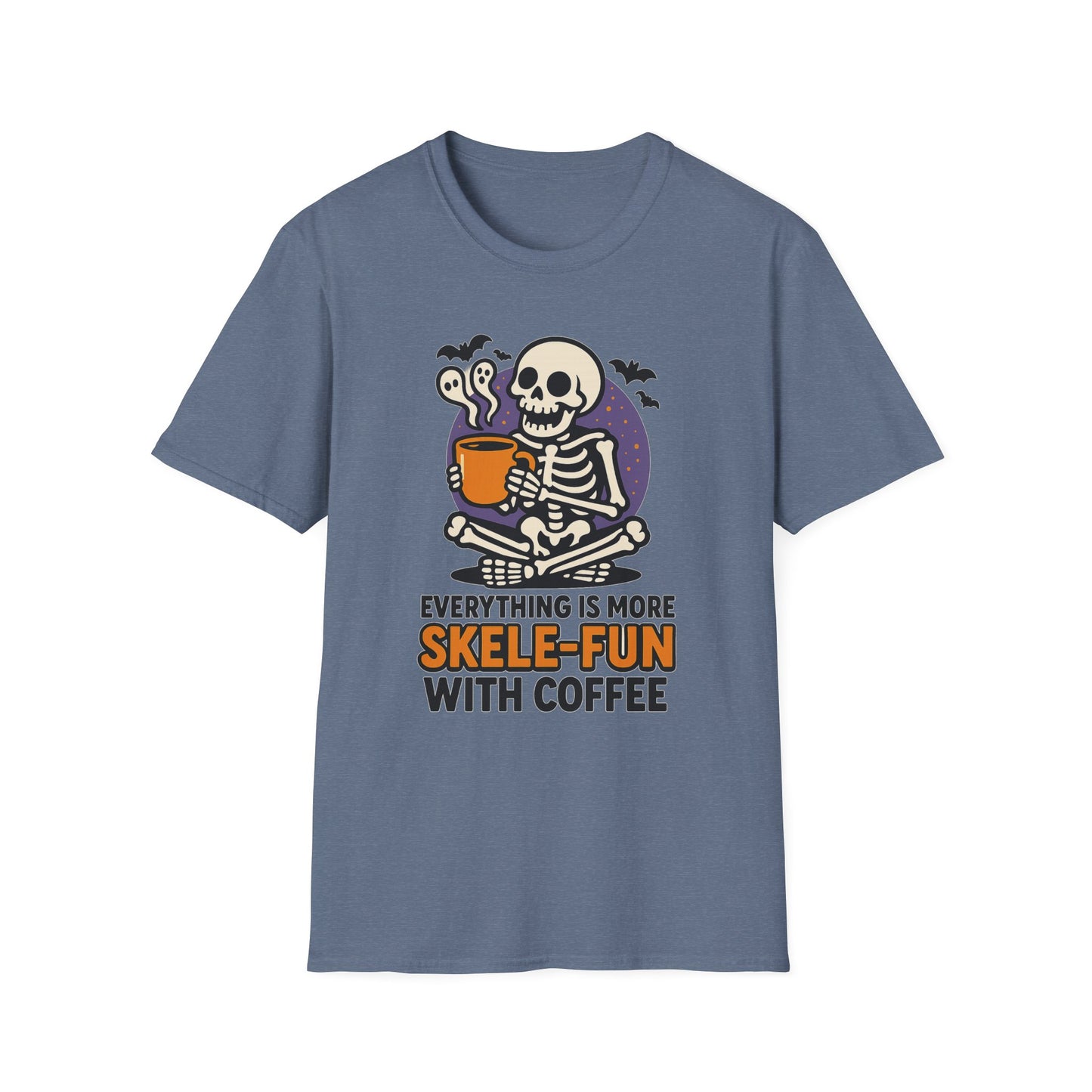 Everything Is More Skele-fun With Coffee -  Funny Coffee T-Shirt