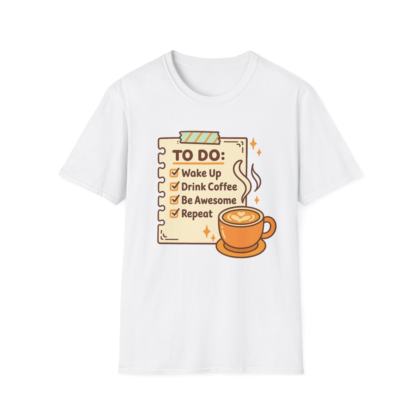 Coffee To-do List -  Funny Coffee T-Shirt