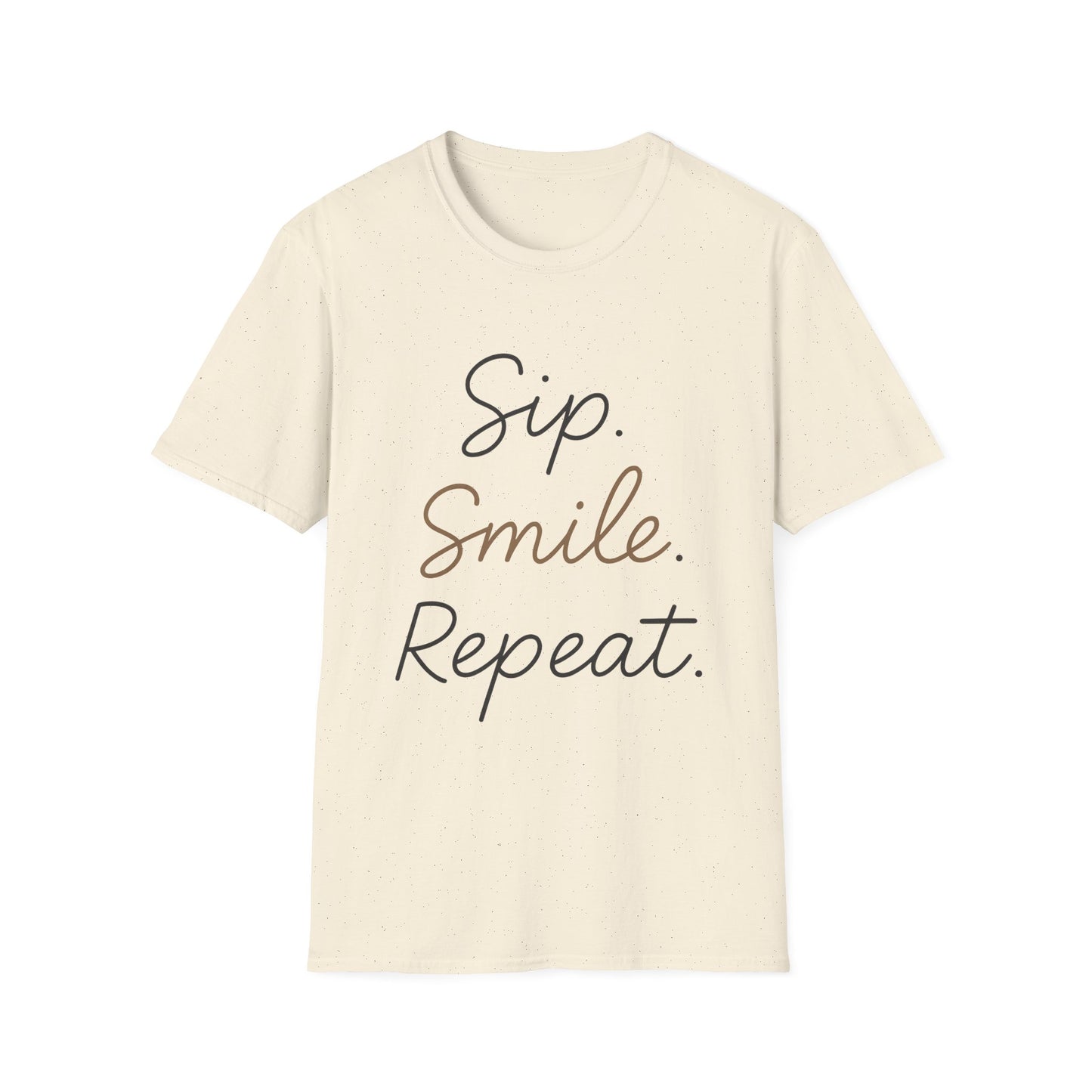 Sip. Smile. Repeat. -  Funny Halloween Coffee T-Shirt