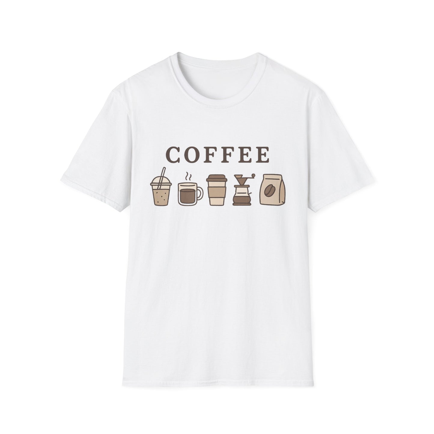 Coffee Cups -  Funny Coffee T-Shirt