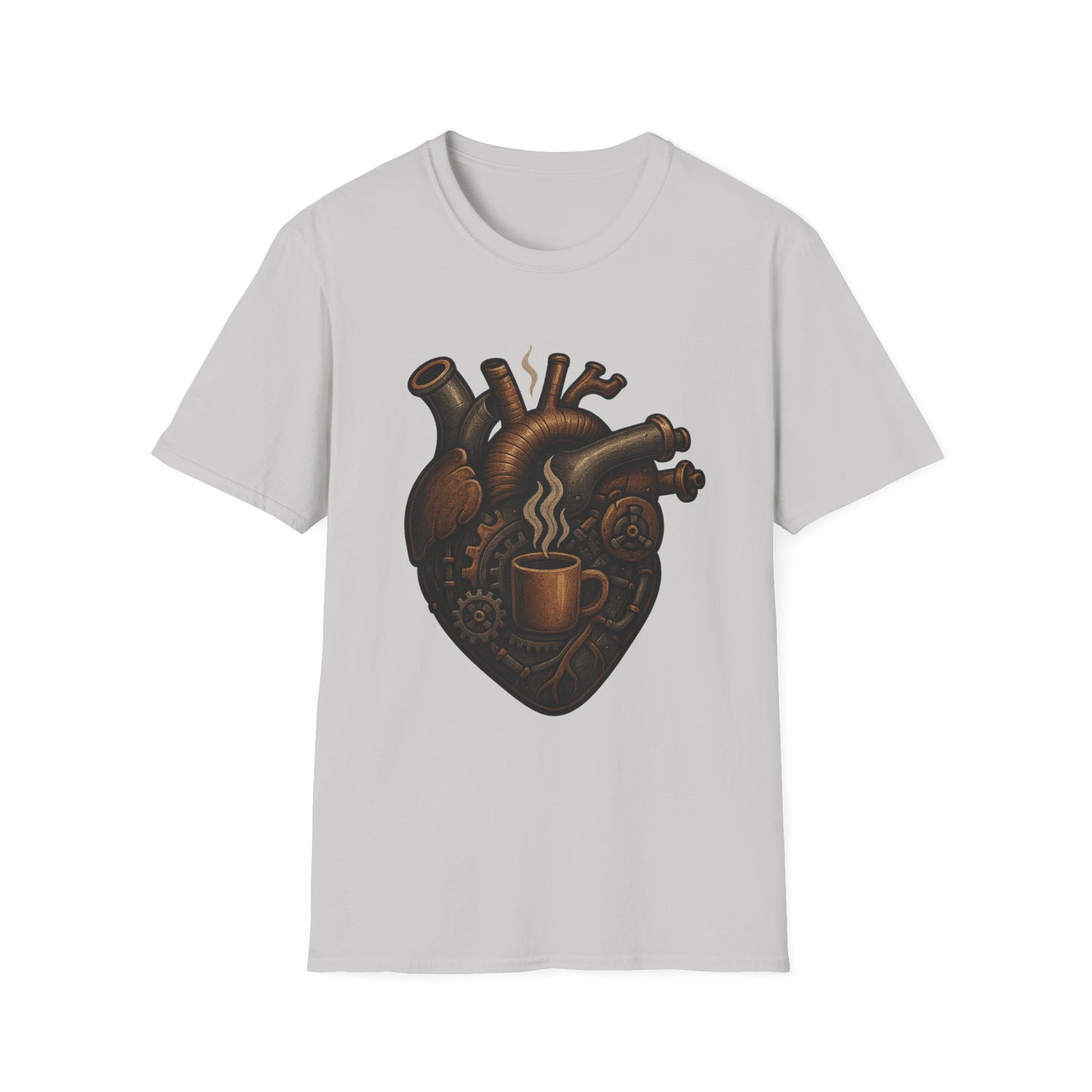 Mechanical Coffee Heart -  Funny Coffee T-Shirt