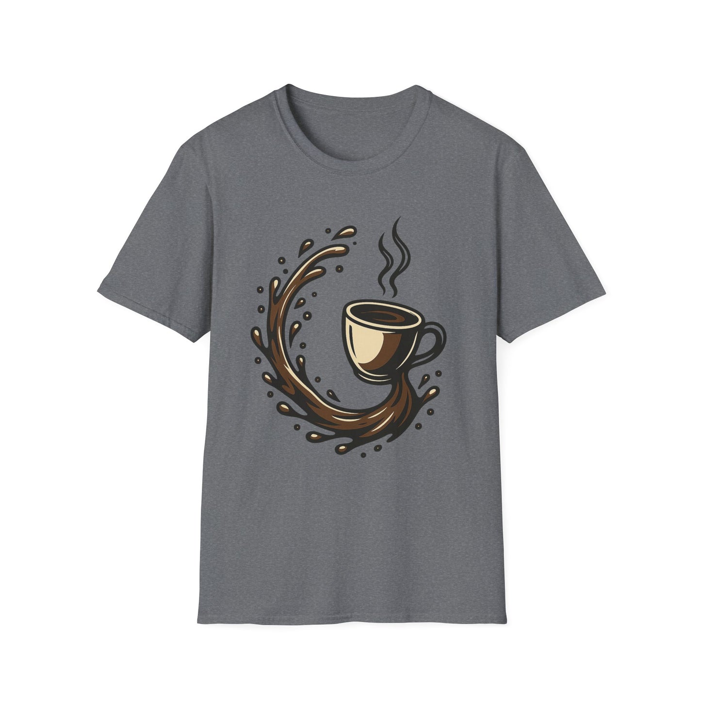 Coffee Splash Silhouette -  Funny Halloween Coffee T-Shirt
