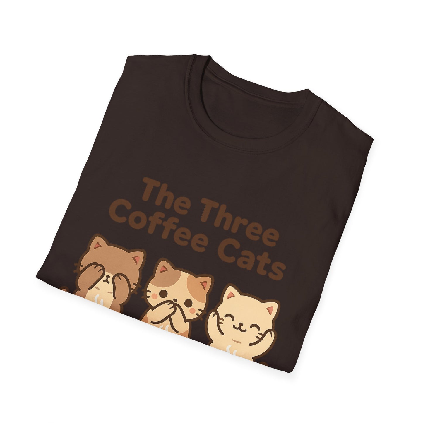 The Three Coffee Cats -  Funny Coffee T-Shirt