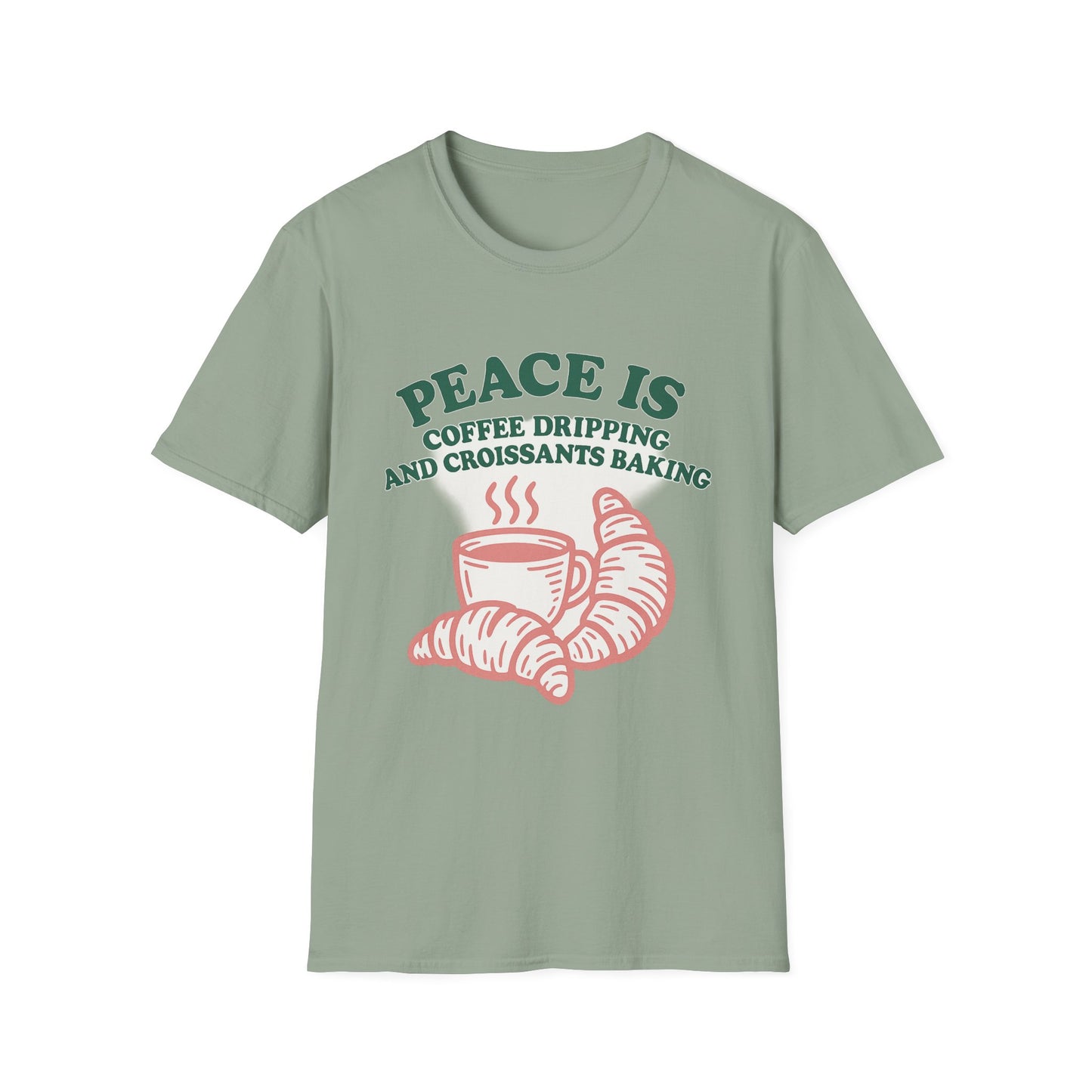 Peace Is Coffee Dripping Shirt -  Funny Coffee T-Shirt