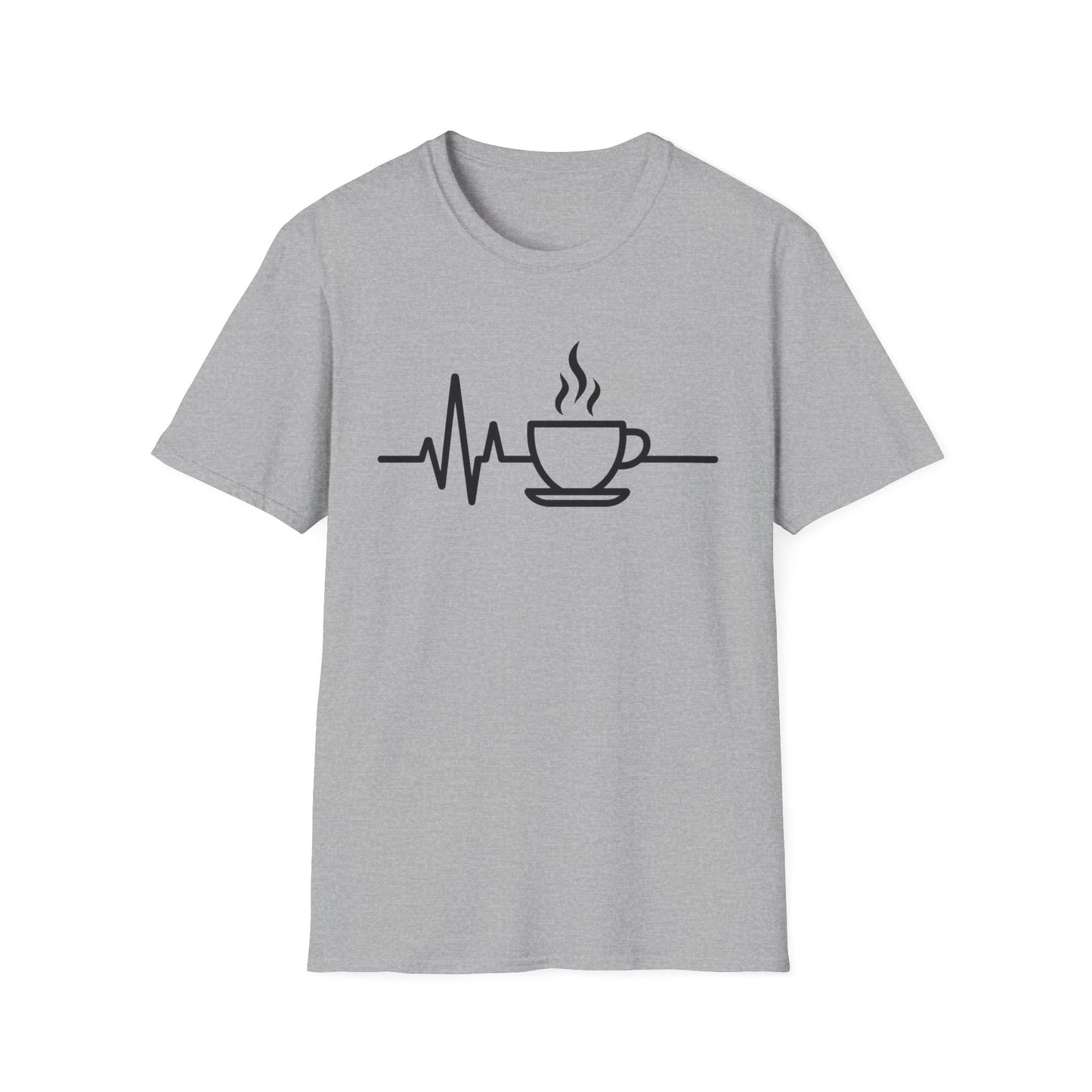 Heartbeat Coffee Cup -  Funny Coffee T-Shirt
