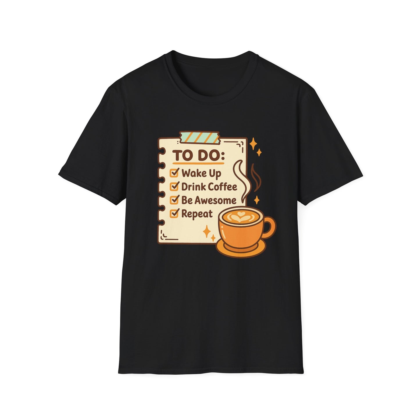 Coffee To-do List -  Funny Coffee T-Shirt