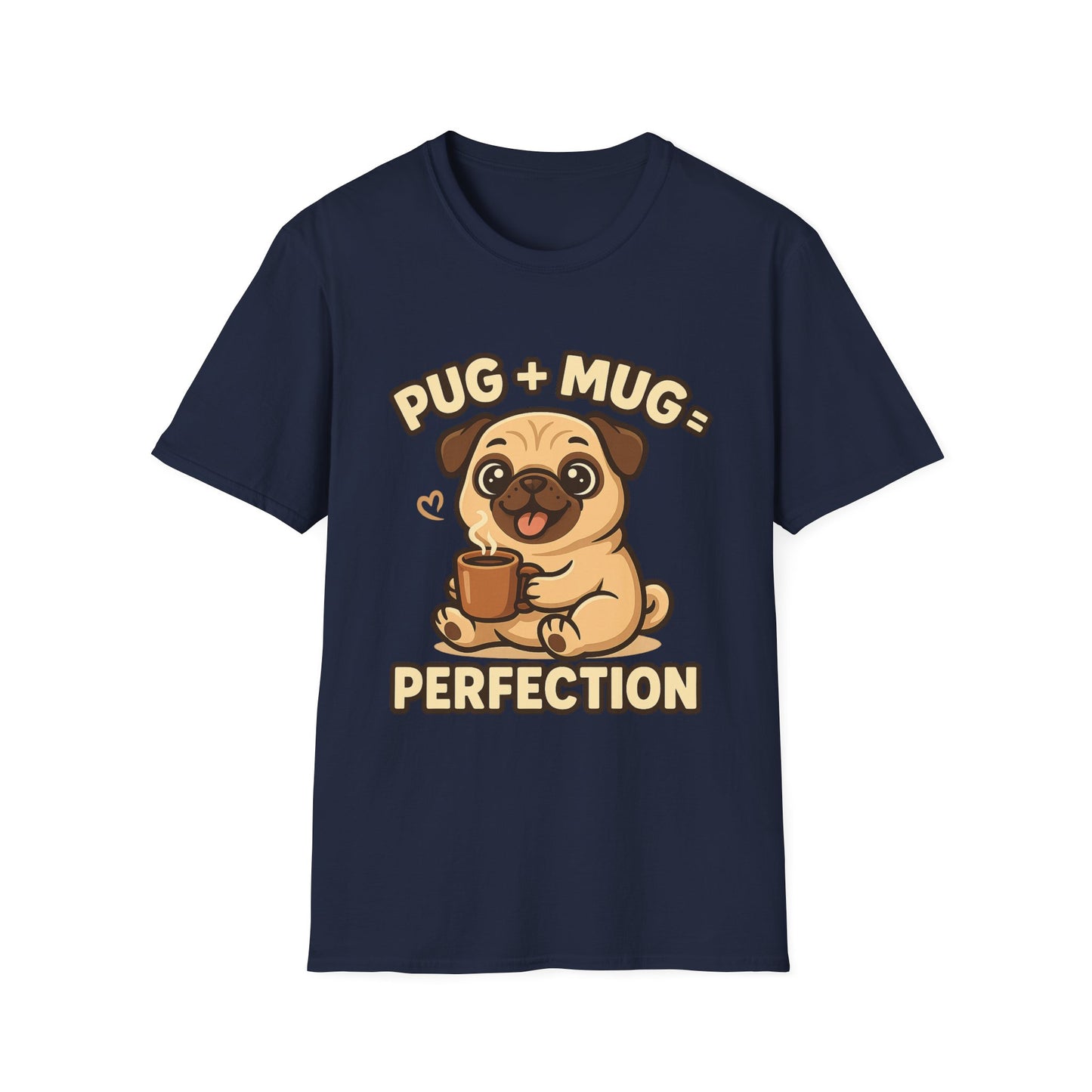 Pug Mug Perfection Funny Coffee T-Shirt