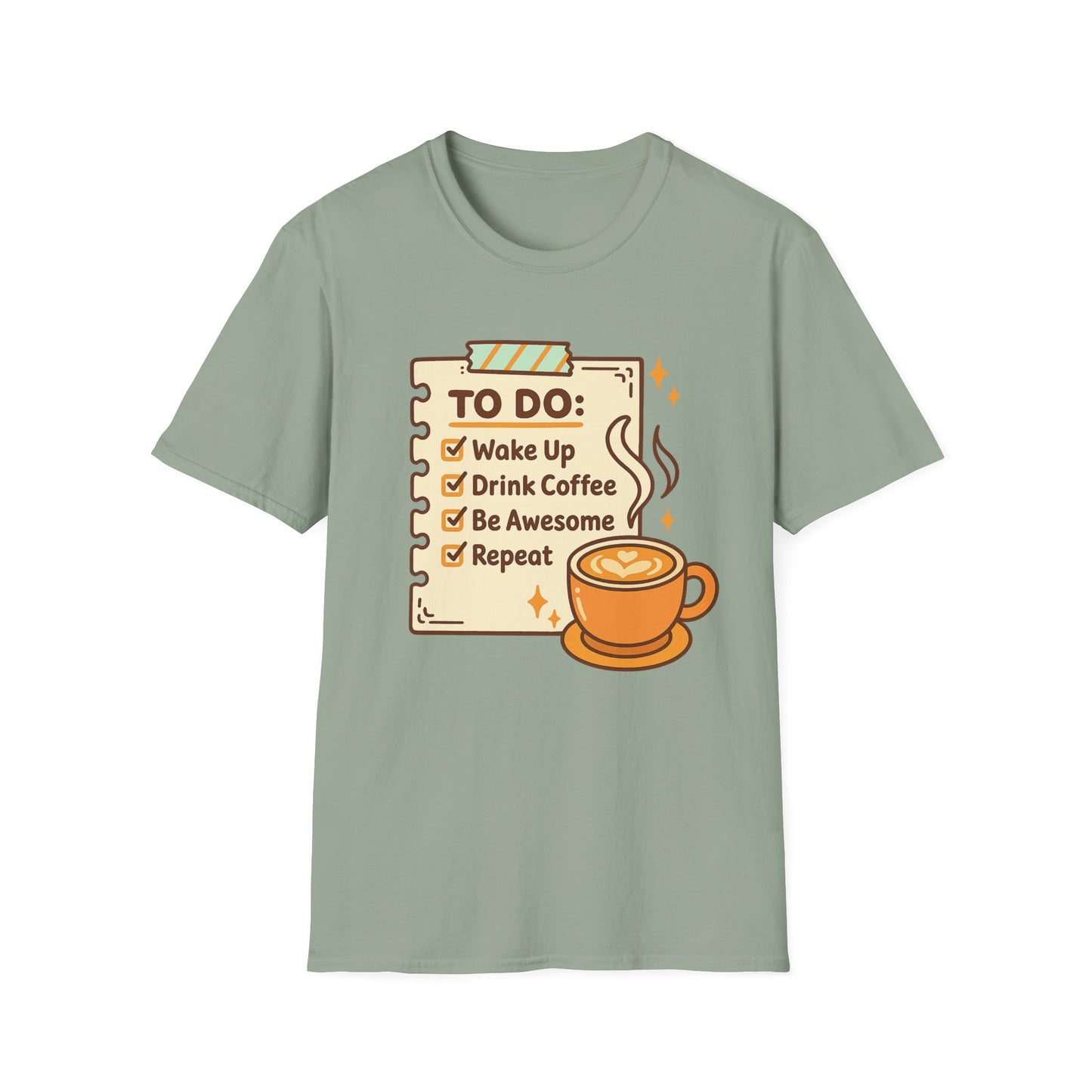 Coffee To-do List -  Funny Coffee T-Shirt
