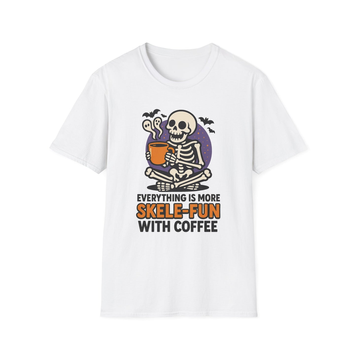 Everything Is More Skele-fun With Coffee -  Funny Coffee T-Shirt