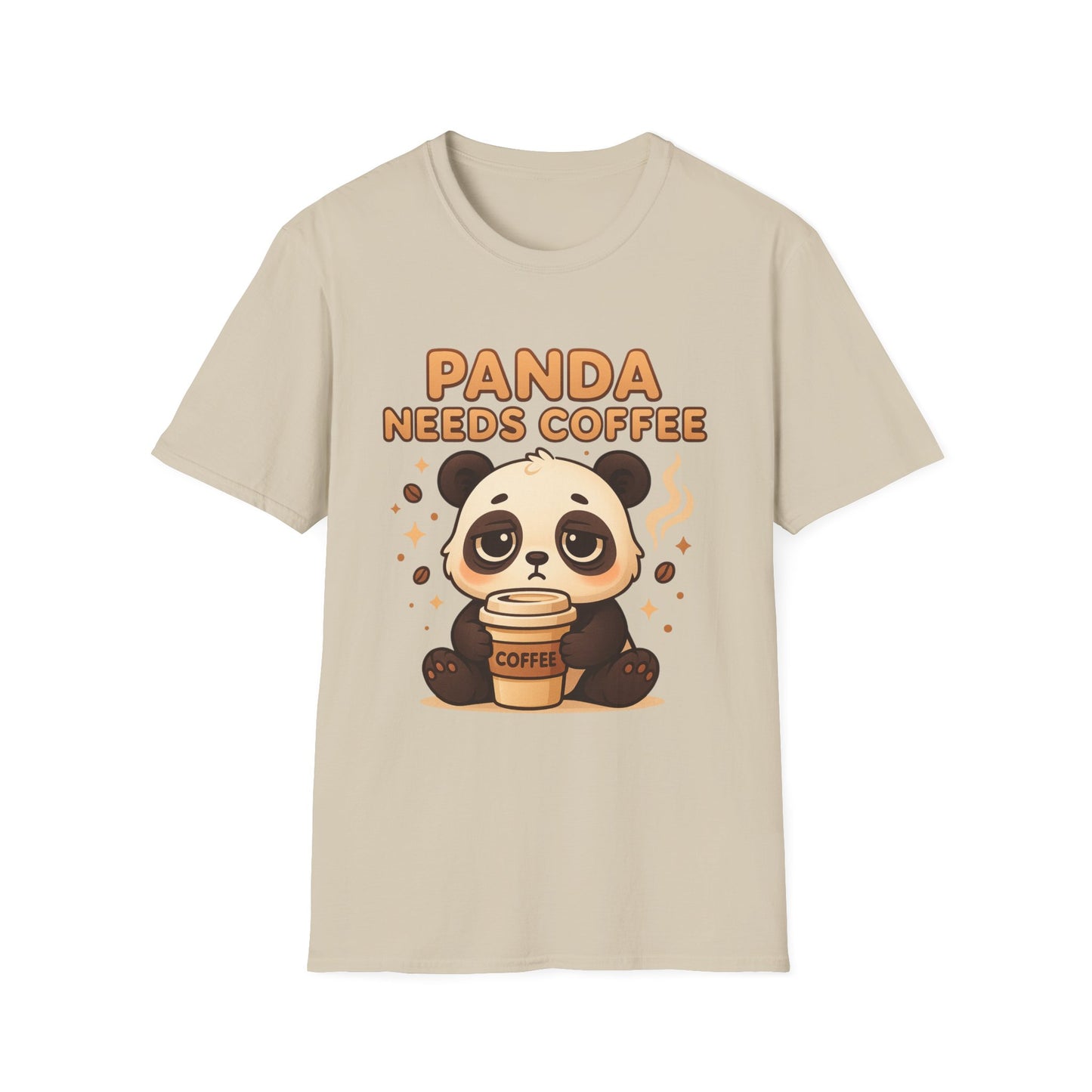 Panda Needs Coffee - Funny Coffee T-Shirt