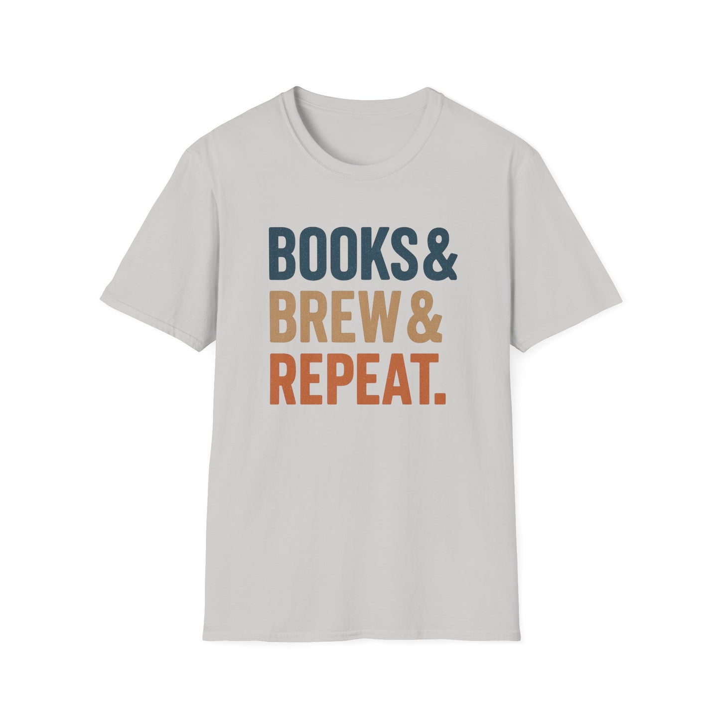 Books, Brew & Repeat -  Funny Coffee T-Shirt