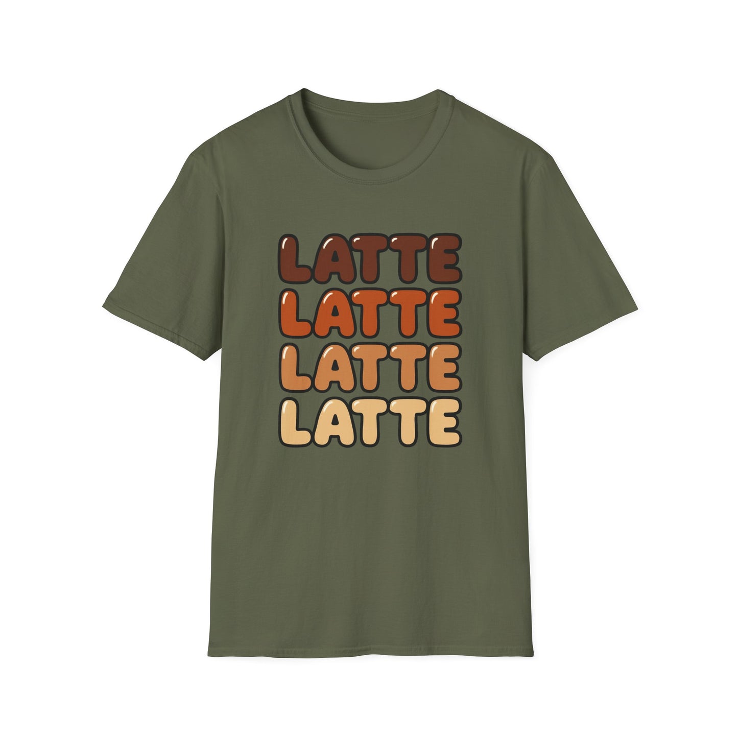 LATTE LATTE LATTE LATTE -  Funny Coffee T-Shirt