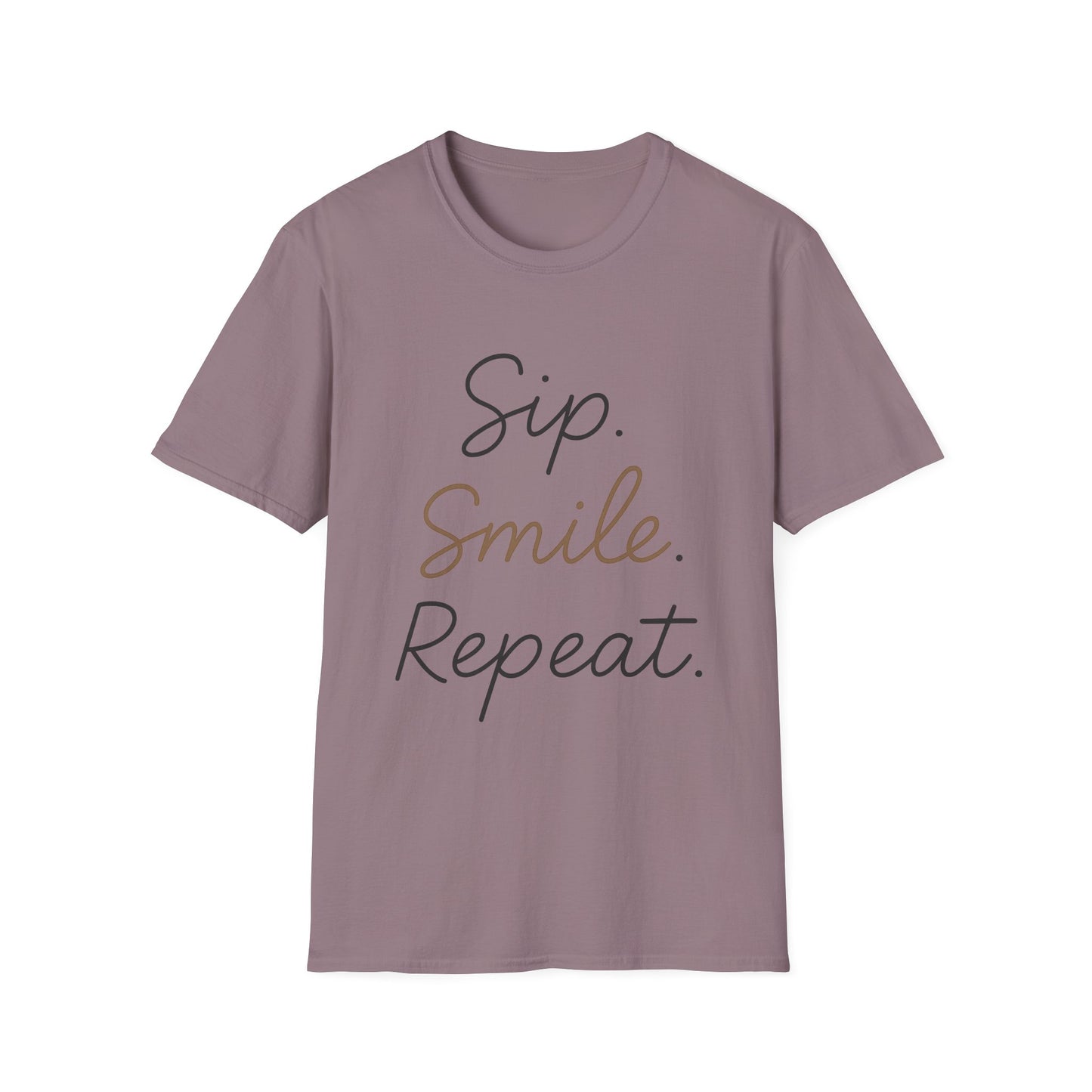 Sip. Smile. Repeat. -  Funny Halloween Coffee T-Shirt