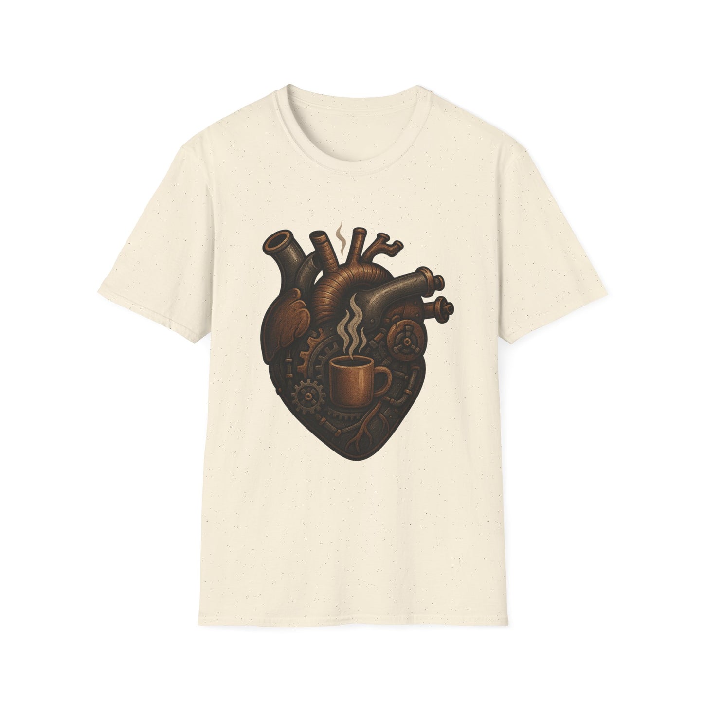 Mechanical Coffee Heart -  Funny Coffee T-Shirt