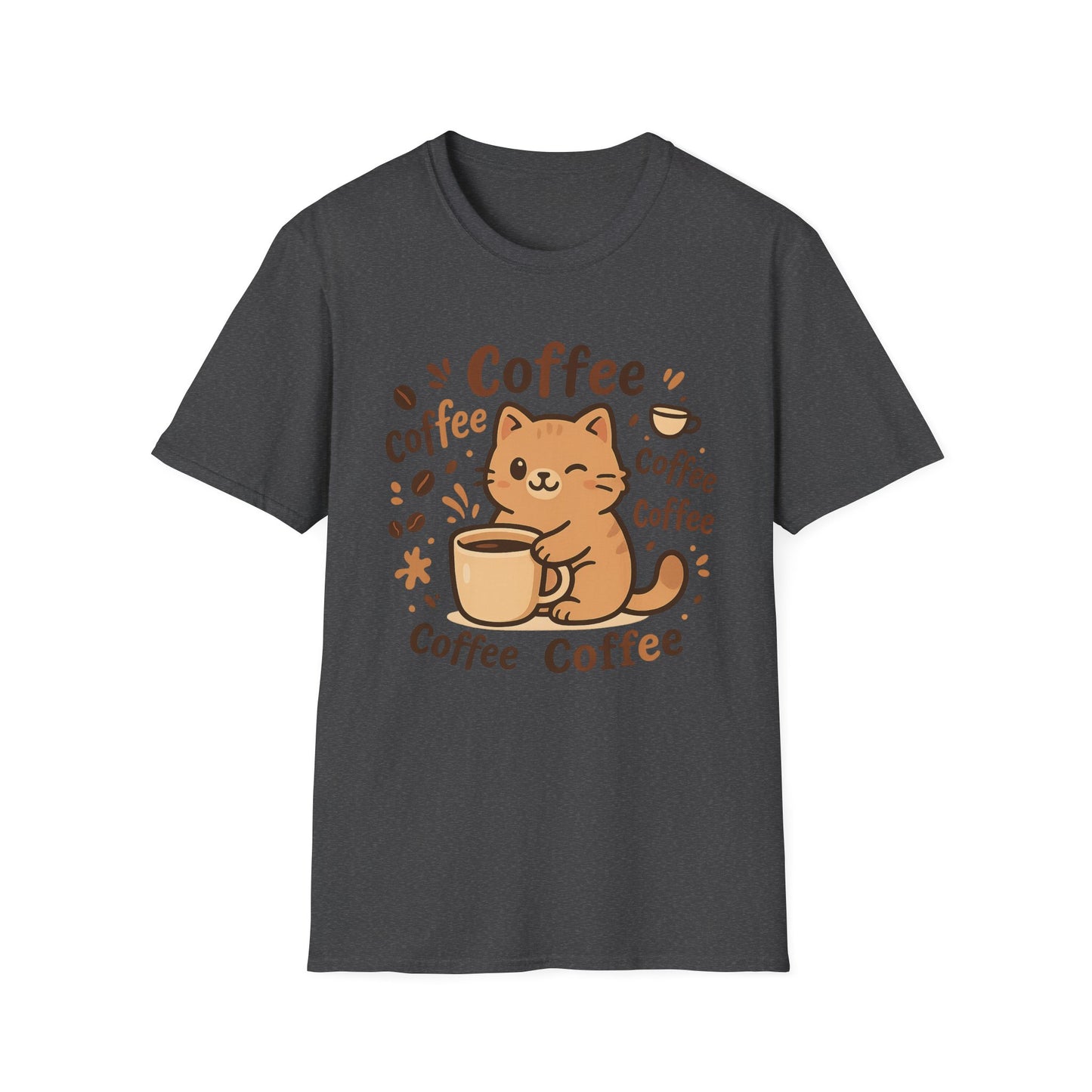 Coffee & Cat -  Funny Coffee T-Shirt