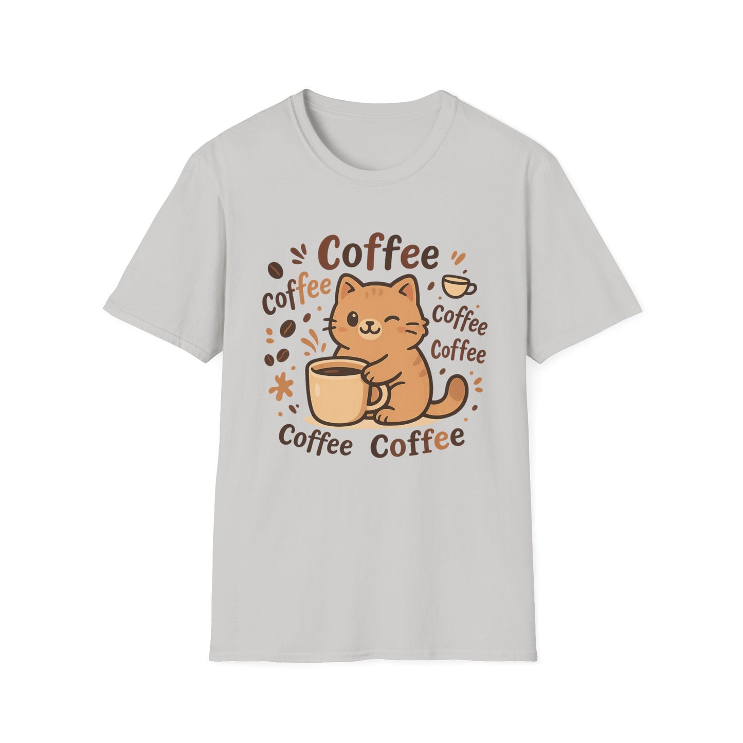 Coffee & Cat -  Funny Coffee T-Shirt