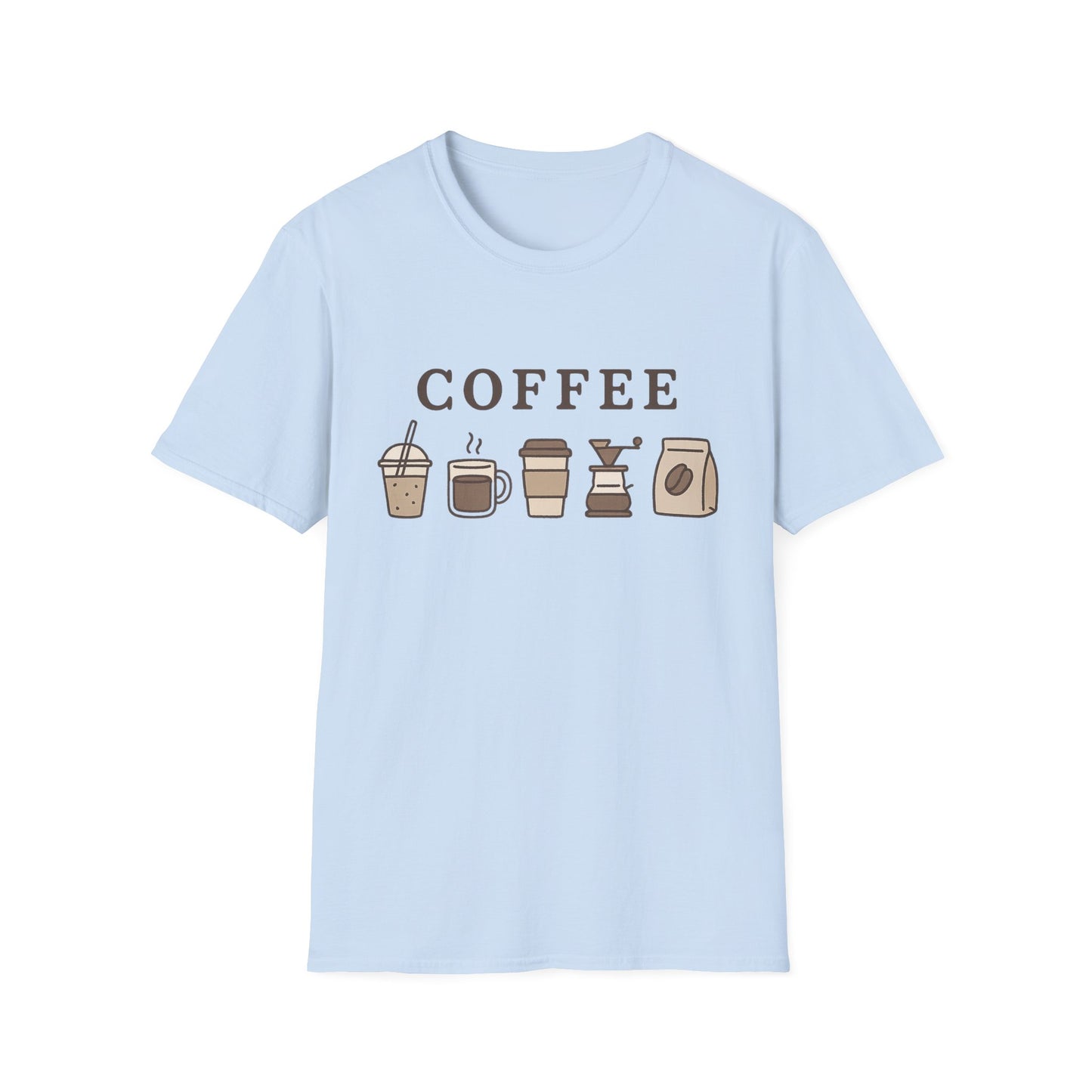 Coffee Cups -  Funny Coffee T-Shirt