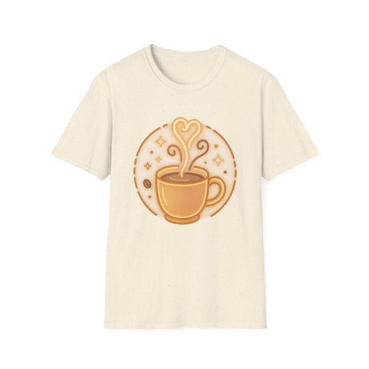 Cozy Neon Coffee Glow -  Funny Coffee T-Shirt