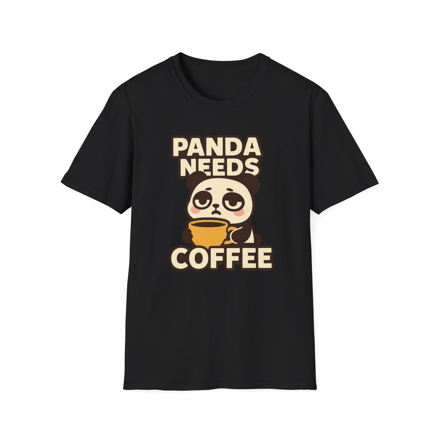 PANDA NEEDS COFFEE-  Funny Coffee T-Shirt